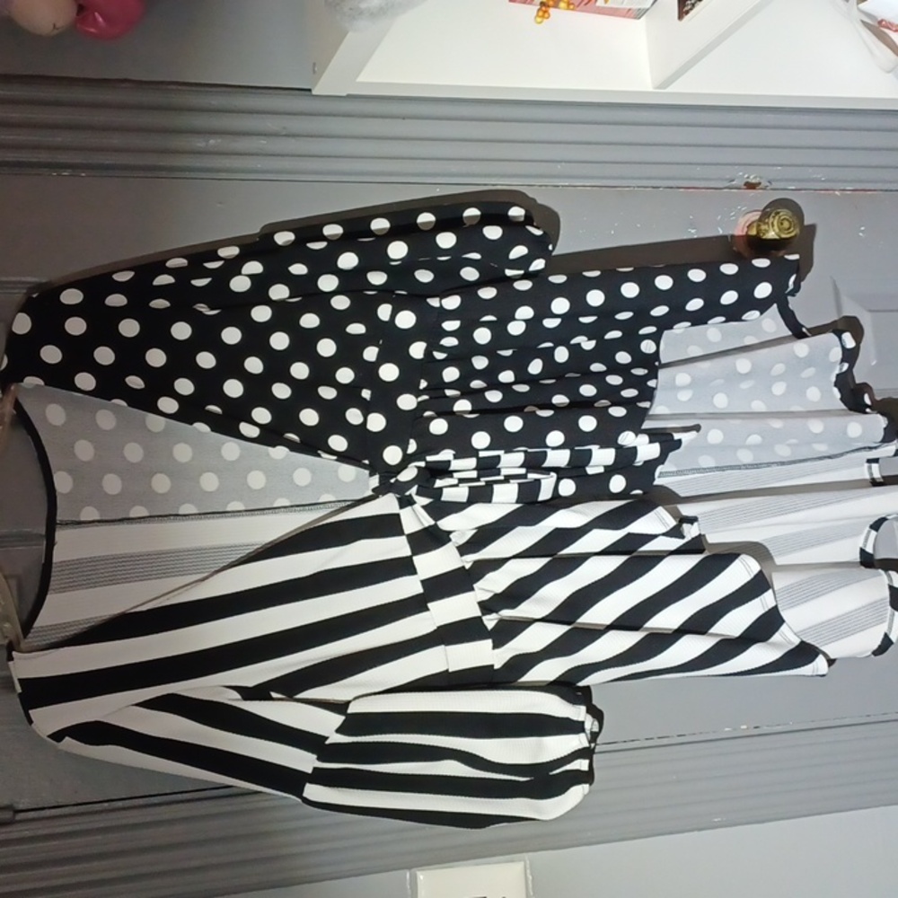 Black & White Women's (Plus Size) Blouse